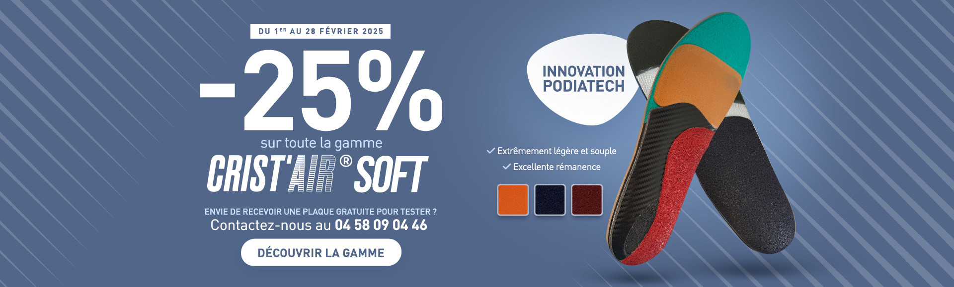 -25% sur la gamme Crist'Air Soft jusqu'au 28/02